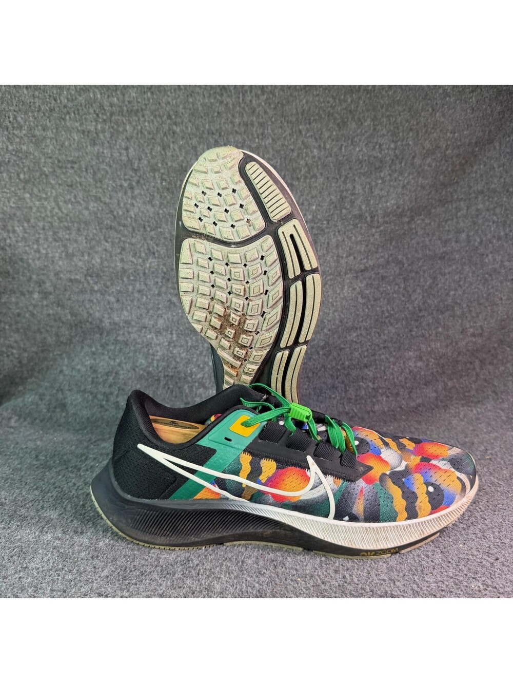 Nike Air Zoom Pegasus 38 A.I.R. Jordan Moss Mens Sz 12 Multi Sneakers D07763-900